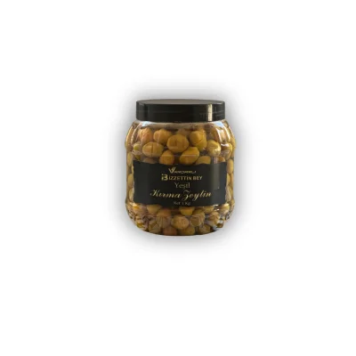 İzzettinbey Yeşil Kırma Zeytin 1KG 