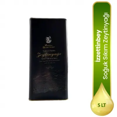 5LT Teneke Erken Hasat Soğuk Sıkım Gold Serisi Zeytinyağı